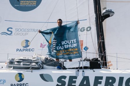 Route du Rhum : arrivée de Sogestran-Seafrigo !